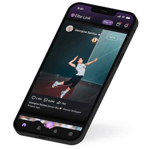 Elite Link app showing athlete comparison